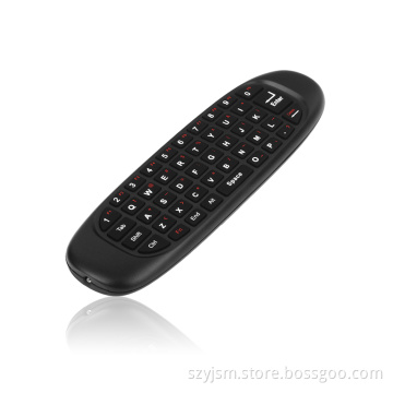 2.4G wireless air mouse remote control double sided with keyboard and gyroscrope